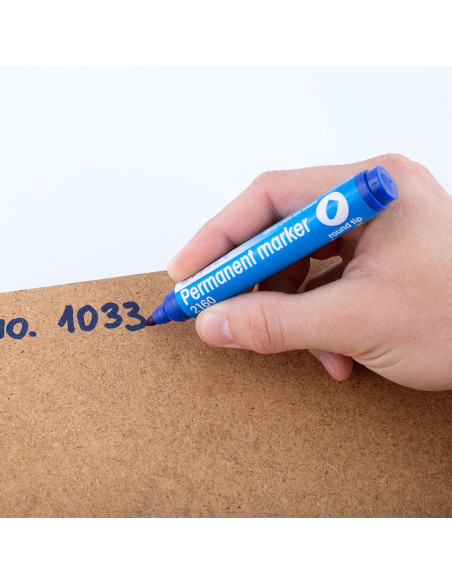 Marker Permanent 2160 D.Rect - Albastru,101113