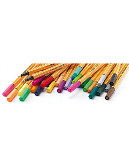 SW8820,Fineliner Stabilo Point 88, 0.4 mm, 20 buc/set plastic
