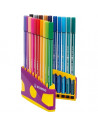 SW882003,Fineliner Stabilo Point 88, 0.4 mm, 20 buc/portofel, Color Parade