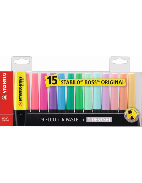 Set Textmarkere Stabilo Boss Original, culori asortate pastel Set Textmarkere Stabilo Boss Original, culori asortate pastel