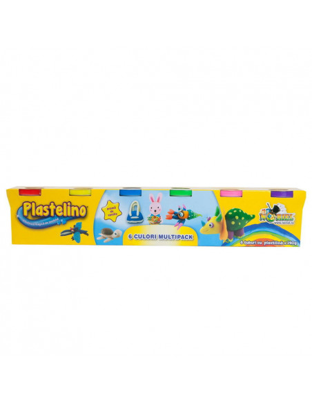 Set Plastelina, Pasta de Modelat Plastelino, 6