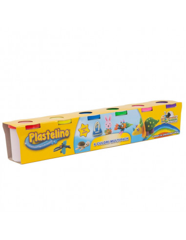 Set Plastelina, Pasta de Modelat Plastelino, 6