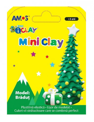 Plastilina Mini iClay pentru copii, Bradut, 30g,P2212