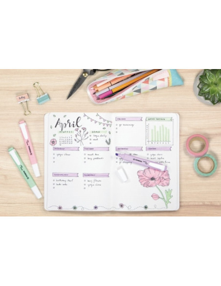 SW275408,Textmarker Stabilo Stabilo Swing Cool Pastel, 4 culori/set SW275408,Textmarker Stabilo Stabilo Swing Cool Pastel, 4 culori/set