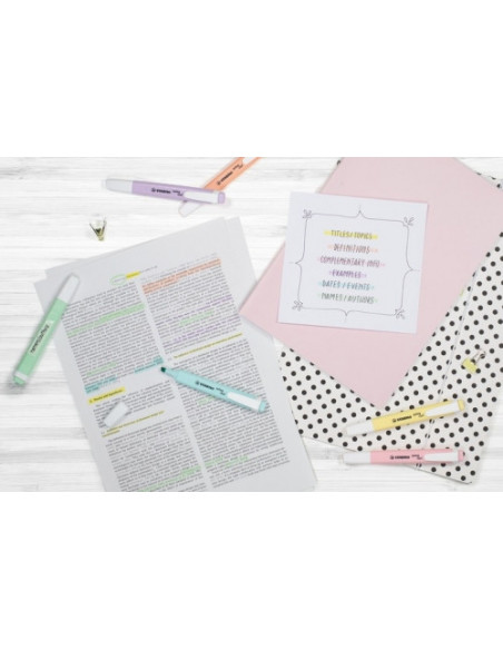 SW275408,Textmarker Stabilo Stabilo Swing Cool Pastel, 4 culori/set SW275408,Textmarker Stabilo Stabilo Swing Cool Pastel, 4 culori/set
