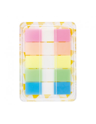 DISPENSER INDECSI PLASTIC 12*44MM 5 CULORI 20 FILE