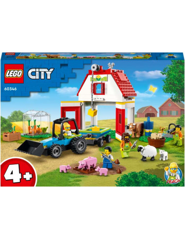 LEGO City, Hambar si animale de ferma, 60346, 230 piese,60346