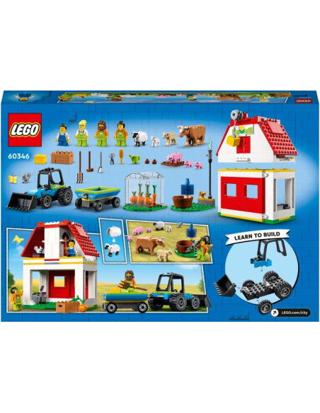 LEGO City, Hambar si animale de ferma, 60346, 230 piese,60346