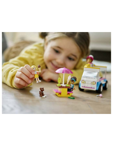 LEGO Friends, Furgoneta cu inghetata, 41715, 84 piese,41715