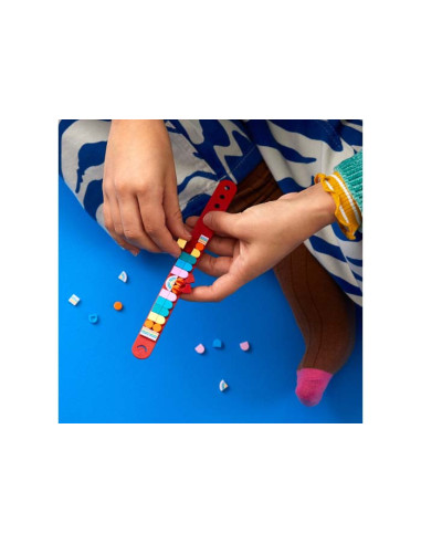 LEGO DOTS, Bratara curcubeu cu accesorii, 41953, 37 piese,41953