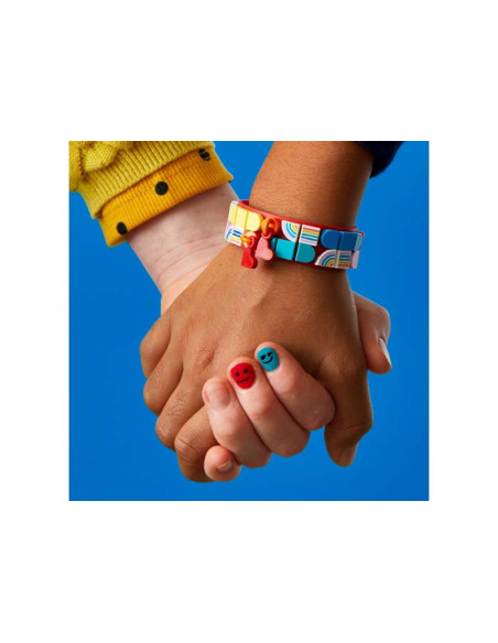 LEGO DOTS, Bratara curcubeu cu accesorii, 41953, 37 piese,41953