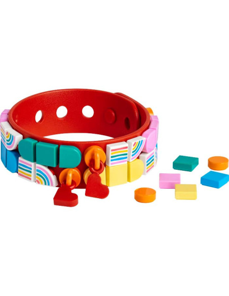 LEGO DOTS, Bratara curcubeu cu accesorii, 41953, 37 piese,41953