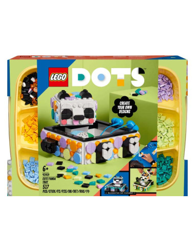 LEGO DOTS, Tavita cu urs panda, 41959, 517 piese,41959