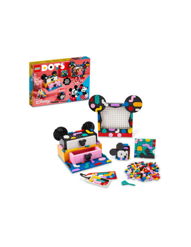 LEGO DOTS, Pachet Back to School Mickey Mouse si Minnie Mouse
