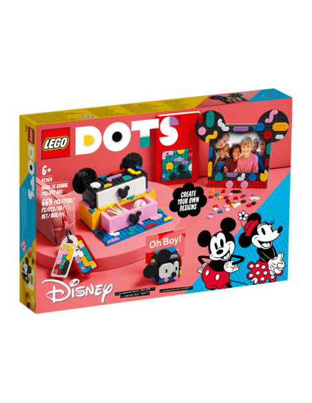 LEGO DOTS, Pachet Back to School Mickey Mouse si Minnie Mouse