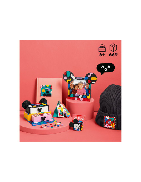 LEGO DOTS, Pachet Back to School Mickey Mouse si Minnie Mouse