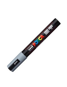 Marker UNI Posca PC-5M, 1.8 - 2.5 mm, Gri  2