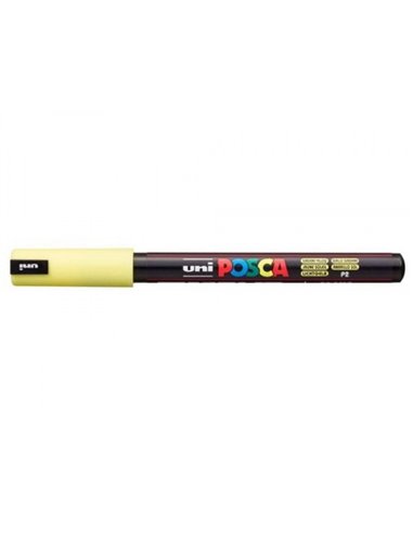Marker UNI Posca PC-1MR, varf metalic, 0.7 mm, Sunshine Yellow