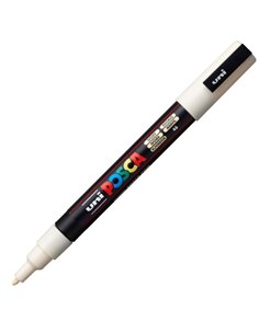 Marker UNI Posca PC-3M, varf 0.9 - 1.3 mm, Ivory 2