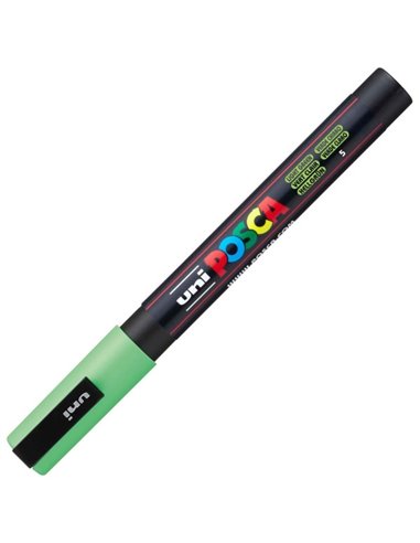 Marker UNI Posca PC-3M, varf 0.9 - 1.3 mm, Verde Deschis Marker UNI Posca PC-3M, varf 0.9 - 1.3 mm, Verde Deschis