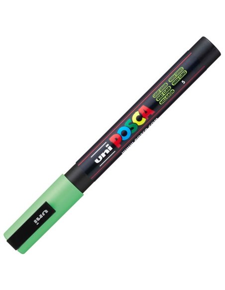 Marker UNI Posca PC-3M, varf 0.9 - 1.3 mm, Verde Deschis Marker UNI Posca PC-3M, varf 0.9 - 1.3 mm, Verde Deschis