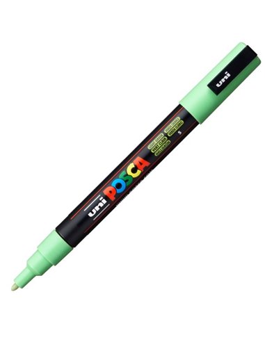 Marker UNI Posca PC-3M, varf 0.9 - 1.3 mm, Verde Deschis Marker UNI Posca PC-3M, varf 0.9 - 1.3 mm, Verde Deschis