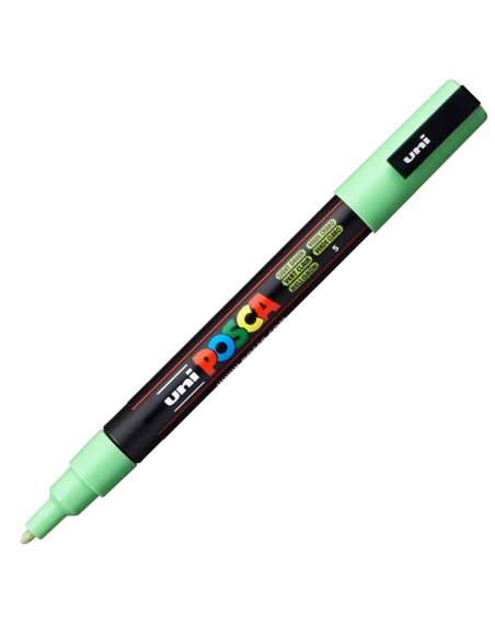 Marker UNI Posca PC-3M, varf 0.9 - 1.3 mm, Verde Deschis Marker UNI Posca PC-3M, varf 0.9 - 1.3 mm, Verde Deschis