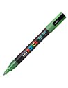 Marker UNI Posca PC-3ML, 09-13 mm, Verde cu sclipici