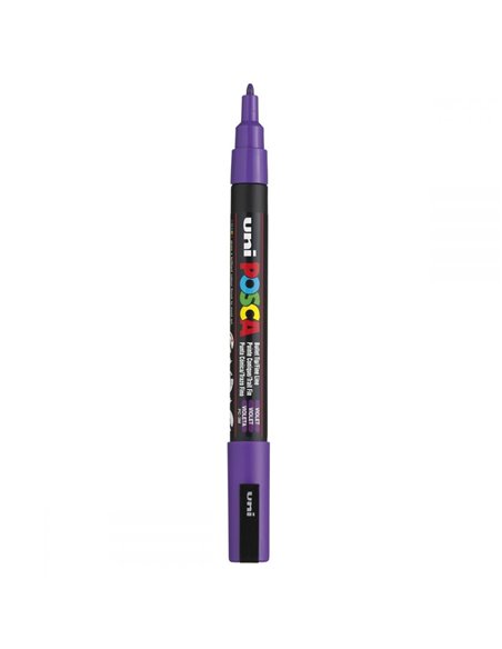 Marker UNI Posca PC-3M, varf 0.9 - 1.3 mm, Violet