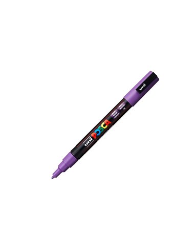 Marker UNI Posca PC-3M, varf 0.9 - 1.3 mm, Violet