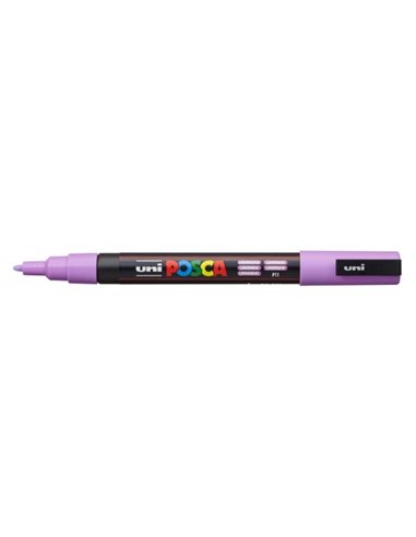 Marker UNI Posca PC-3M, varf 0.9 - 1.3 mm, Mov Lavanda