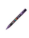 Marker UNI Posca PC-3ML, 09-13 mm, Violet cu sclipici