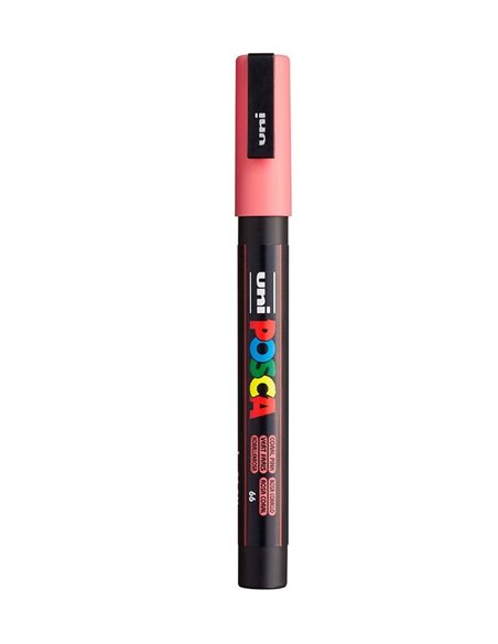 Marker UNI Posca PC-3M, varf 0.9 - 1.3 mm, Roz Corai