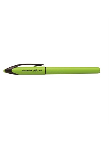 Roller 0.5 mm Uni-Ball, Corp verde lime/cerneala albastra