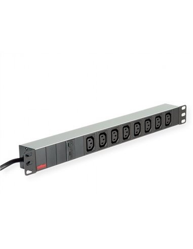 Prelungitor Roline 19" PDU C14 8P IEC320 C13, 2M 