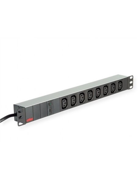 Prelungitor Roline 19" PDU C14 8P IEC320 C13, 2M 