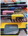 Set 5 markere UNI POSCA PC-3M, 0.9-1.3mm + Ochelari 3D si Stikere