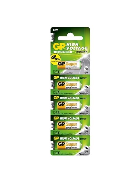 Baterie GP BATTERIES, Super Alcalina (23A) 12V Alcalina, 5 BUC./Set, 23AF-US