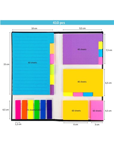 Set Sticky Notes + Index Sticky D.Rect 144