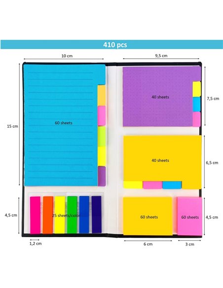 Set Sticky Notes + Index Sticky D.Rect 144