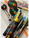 Set 5 markere UNI POSCA PC-5M, 2.5mm + Ochelari 3D