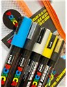 Set 5 markere UNI POSCA PC-5M, 2.5mm + Stickere
