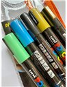 Set 5 markere UNI POSCA PC-5M, 2.5mm + Stickere
