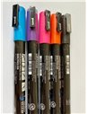 Set 5 markere UNI POSCA PC-3M, 0.9-1.3mm + Stickere