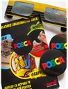 Set 5 markere UNI POSCA PC-3M, 2.5mm + Ochelari 3D si Stickere