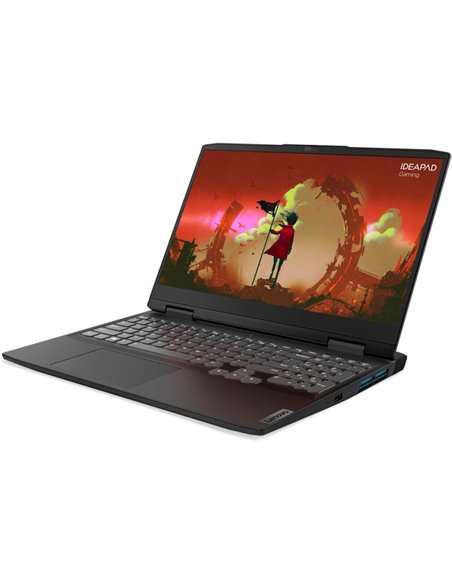 Laptop Lenovo Gaming IdeaPad 3 15ARH7, Procesor AMD Ryzen 5 6600H, 512GB SSD, GeForce RTX 3050 Ti 4GB, No OS, Onyx Grey