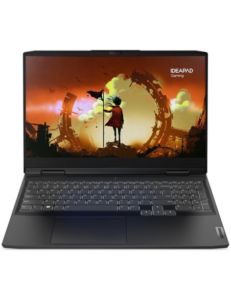 Laptop Lenovo Gaming IdeaPad 3 15ARH7, Procesor AMD Ryzen 5 6600H, 512GB SSD, GeForce RTX 3050 Ti 4GB, No OS, Onyx Grey