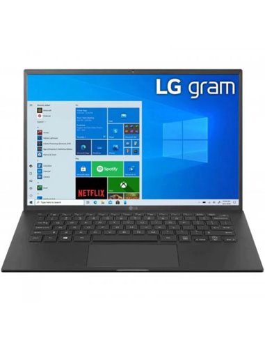 Laptop LG Gram ultra-light, 14'', 16:10, 1920 x 1200, i5-1135G7, 8GB, 256GB SSD, W10 Home, Color: Black