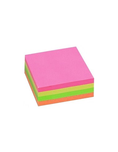 Notes Adeziv INFO, 50X50 MM, 240F, 4 Culori NEON