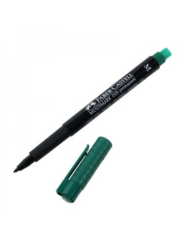 FC152563,Marker Permanent FABER-CASTELL MULTIMARK 1525 M, Verde